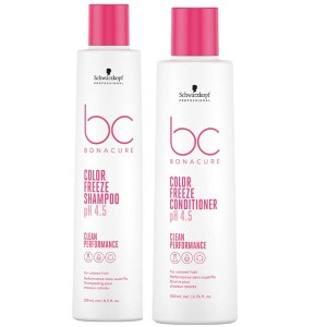 Schwarzkopf Bonacure Color Freeze Shampoo 8.5 oz & Conditioner 6.7 oz pH 4.5 Clean Performance DUO - 1 of 2