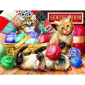 Sunsout Kitties Fun Time 500 pc   Jigsaw Puzzle 28935 - 1 of 4