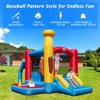 Tangkula Inflatable Bounce House with 480W Air Blower Bouncer Playhouse Castle with Slides Jump Area Ocean Ball Pit Basketball Hoop - 3 of 4