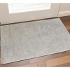 Gray And Ivory Abstract Hand Woven Distressed Area Rug - 2 of 4