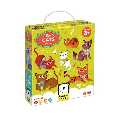 Banana Panda I Love Cats Puzzle, Ages 3+