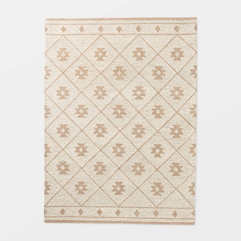 5'x7' Tremonton Hand Tufted Wool Area Rug Cream - Threshold™ designed with  Studio McGee