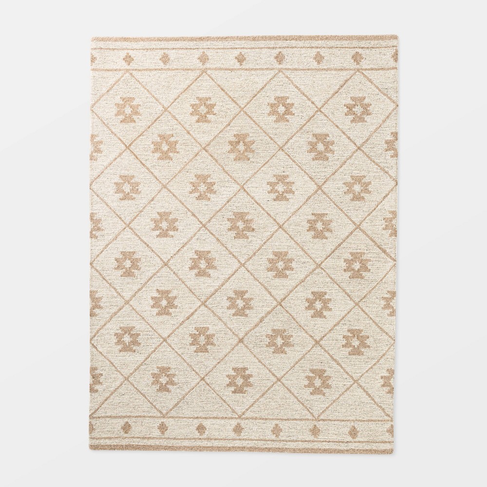 Photos - Area Rug 5'x7' Tremonton Hand Tufted Wool  Cream - Threshold™ designed with