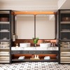 Rectangular Framed Tempered Glass Wall-Mounted Bathroom Vanity Mirror - 3 of 4