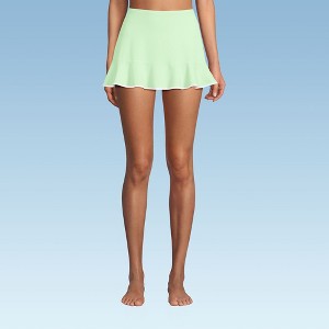 Lands' End Women's Ruffle Hem Mini Swim Skirt - 1 of 4