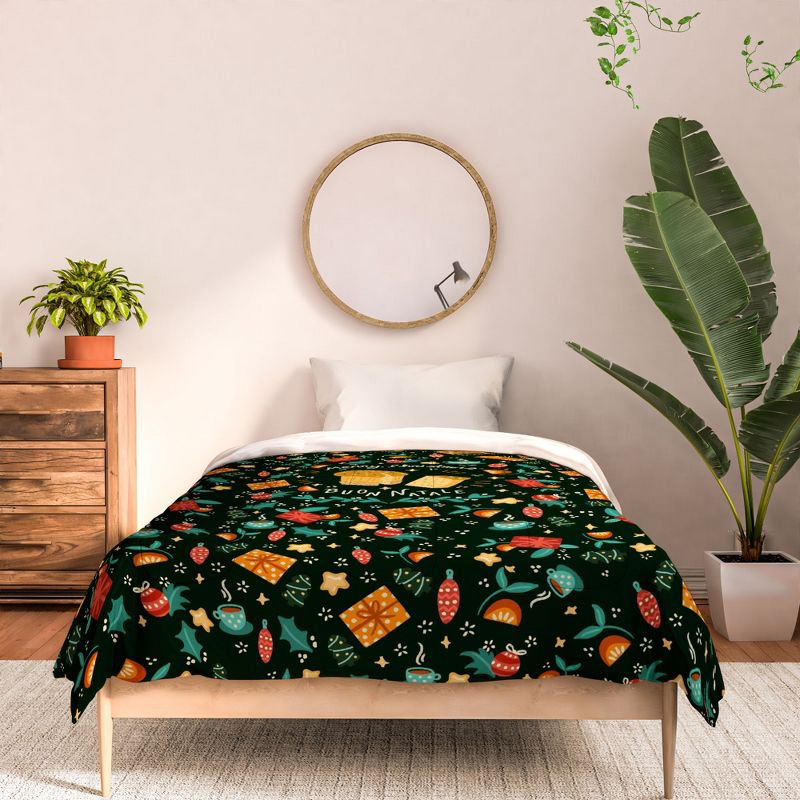 Valeria Frustaci Merry Christmas panettone Comforter + Pillow Sham(s) - Deny Designs, 3 of 4