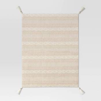 Cotton Printed Placemat with Tassels Beige - Threshold™