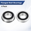 Unique Bargains Chrome Steel Durable Long-lasting Multipurpose Use Flanged Ball Bearing 4 1/2" x 1-1/8" x 2/7" - 4 of 4