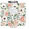 Elanze Designs Pastor's Wife Cream Floral 20 ounce Stainless Steel Travel Tumbler - 2 of 4