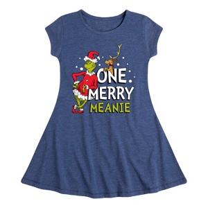 Girls' - Dr. Seuss -  Fit & Flair Cap Sleeve Dress - 1 of 3