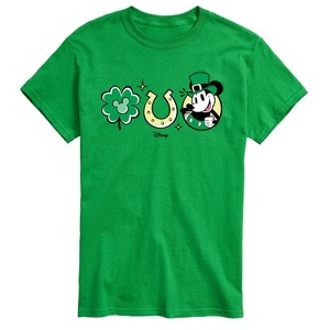 Men's - Disney - Mickey St Patricks Icons Short Sleeve Graphic T-Shirt - 1 of 4
