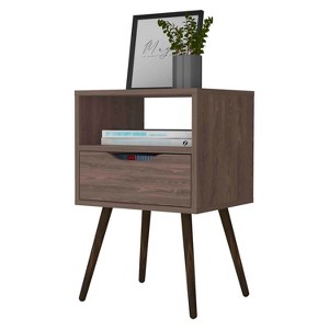NicBex 15.75 inch Wide Nightstand with 1 Drawer,Modern Side Table with Four Legs and One Open Shelf,Bedside Table for Bedroom,Living Room - 1 of 4