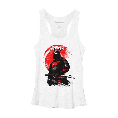 Women's Design By Humans Samurai Warrior By clingcling Racerback Tank Top