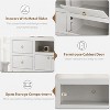 Farmhouse TV Stand for 80 Inch TVs, 70" Entertainment Center with 6 Drawers & Soundbar Shelf - 4 of 4