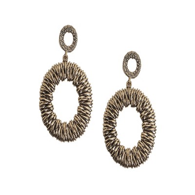 SOHI Women's Antique Gold Party Drop Earrings