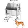 50" Professional Dog Grooming Bathtub - Large Capacity Stainless Steel Dog Bathing Station with Faucet - 4 of 4