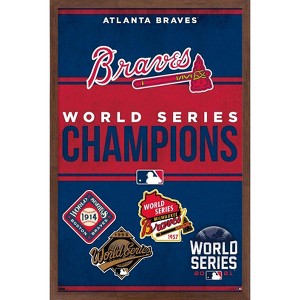 Trends International MLB Atlanta Braves - Champions 23 Framed Wall Poster Prints - 1 of 4