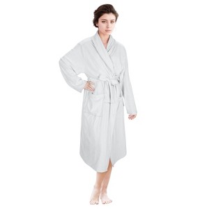 Tirrinia Womens Lightweight Soft Comfy Lounge Robe with Pockets, Summer Lightweight Ladies Long Bathrobe, Gift Ideas for Her - 1 of 4