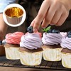Unique Bargains Round Greaseproof Single-sided Aluminum Foil Cupcake Liners for Party 50 Pcs - 4 of 4