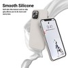 BONGEEK for iPhone 12 Pro Max Case (Slim Shockproof) (Military Grade Drop Protection) Soft Liquid Silicone with Anti-Fingerprint Phone Case,Stone - 3 of 4