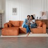KTMBDW 110” Modular Sectional Sofa with Deep Seat, Modern Modular L-Shape Sofa Couch with Chaise, Upholstered Couches for Living Room, Bedroom - 2 of 4