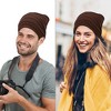 NPolar"Unisex Knit Beanie Hat - Winter Slouchy Baggy Skull Cap - 5 Colors for Men & Women"brown - 3 of 4