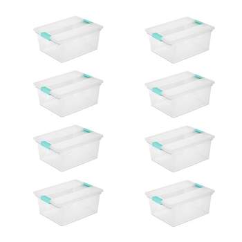 Sterilite Storage System Solution With 50 Gallon Heavy Duty Stackable Storage  Box Container Totes With Grey Latching Lid For Home Organization : Target