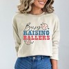 Simply Sage Market Women's Graphic Sweatshirt Busy Raising Ballers Baseball Colorful - 2 of 4