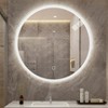 Vynxaria Round bathroom mirror with light, wall-mounted vanity mirror, anti-fog, adjustable color temperature and dimming function - 2 of 4
