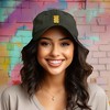 Dalix Yellow Gummy Embroidered Cotton Dad Hat Baseball Cap Adjustable Womens - 2 of 4