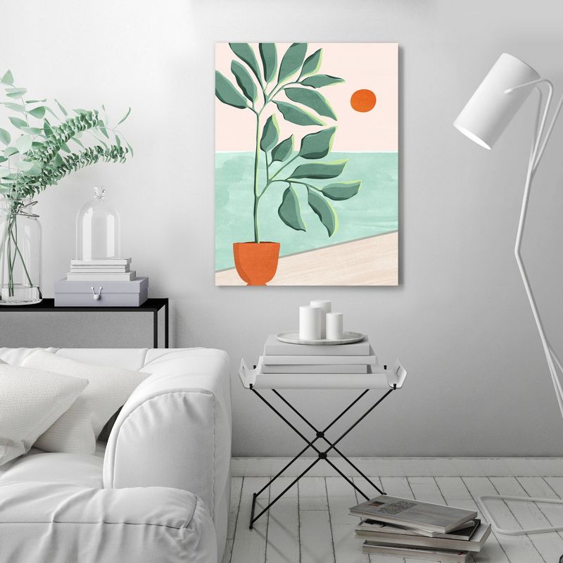 Americanflat Botanical Wall Art Room Decor - Sunset At The Beach House No1 by Modern Tropical, 2 of 7