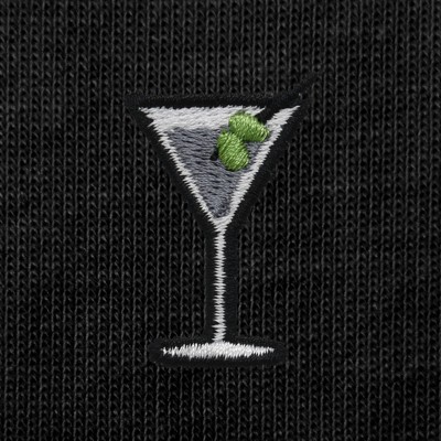 Мужские футболки Dalix Mens Martini Cotton Tee in Black S Small — фото 2
