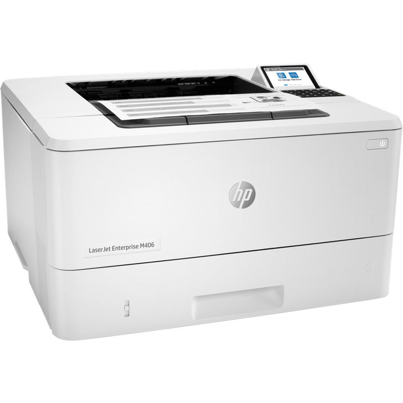 HP Inc. LaserJet Enterprise M406dn Laser Printer, Black And White Mobile Print Up to, 5 of 9