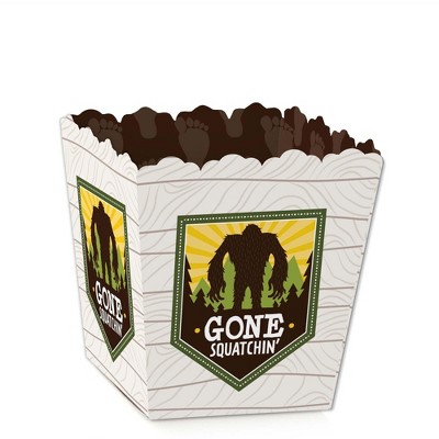 Big Dot of Happiness Sasquatch Crossing - Party Mini Favor Boxes - Bigfoot Party or Birthday Party Treat Candy Boxes - Set of 12