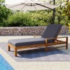 DSVIMOY Outdoor Lounge Set with Adjustable Backrest, Outdoor Lounge Chair for Gardens, Terraces, and Poolside, Natural&Grey, 72.4"*30.5"*31.9" - 2 of 4