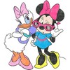 Girl's Disney Minnie and Daisy T-Shirt - 2 of 4