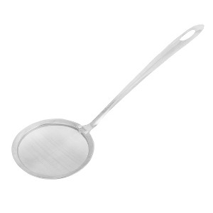 Unique Bargains Kitchen Long-Handle Stainless Steel Mesh Hanging Oil Filter Net Straine 4'' Dia - 1 of 3