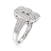 Ross-Simons 0.50 ct. t.w. Diamond Scrollwork Ring in Sterling Silver - 3 of 4