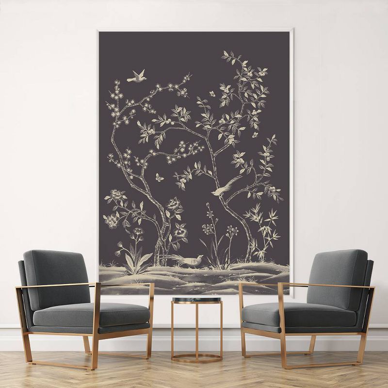 Tempaper &#38; Co. 108&#34;x78&#34; Chinoiserie Garden Midnight Removable Peel and Stick Vinyl Wall Mural, 3 of 6