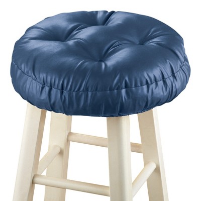 Collections Etc Foam-Padded Thick Waterproof Barstool Seat Cover Cushion with Slip Resistant Backing