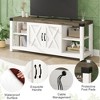ODK TV Stand for 65'' TV, Farmhouse Entertainment Center with Storage, Modern Media Console Cabinet with Doors, Wooden TV Stand for Living Room - 4 of 4