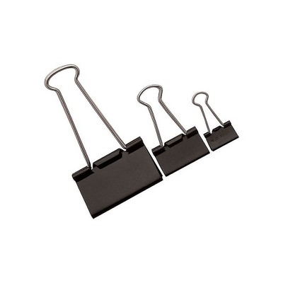 Staples 15348 Mini Binder Clip 12 PK Black 779991