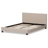 Elizabeth Modern And Contemporary Fabric Upholstered Panel Stitched Platform Bed - Baxton Studio - 4 of 4