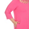 Plus Size Criss Cross Neckline Swing Dress - 4 of 4