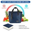 Unique Bargains Insulated Leakproof Thermal Zipper Portable Lunch Bag - 3 of 4