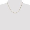 Black Bow Jewelry 1.2mm 10k Yellow Gold Solid Wheat Chain Necklace - 2 of 4