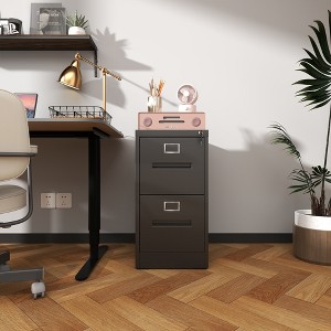 KWPZQEB File Cabinet, Locking Filing Cabinet, Metal Vertical Filing Cabinets for Home Office Organizer Letters/Legal/A4, Space-Saving Design - 1 of 4