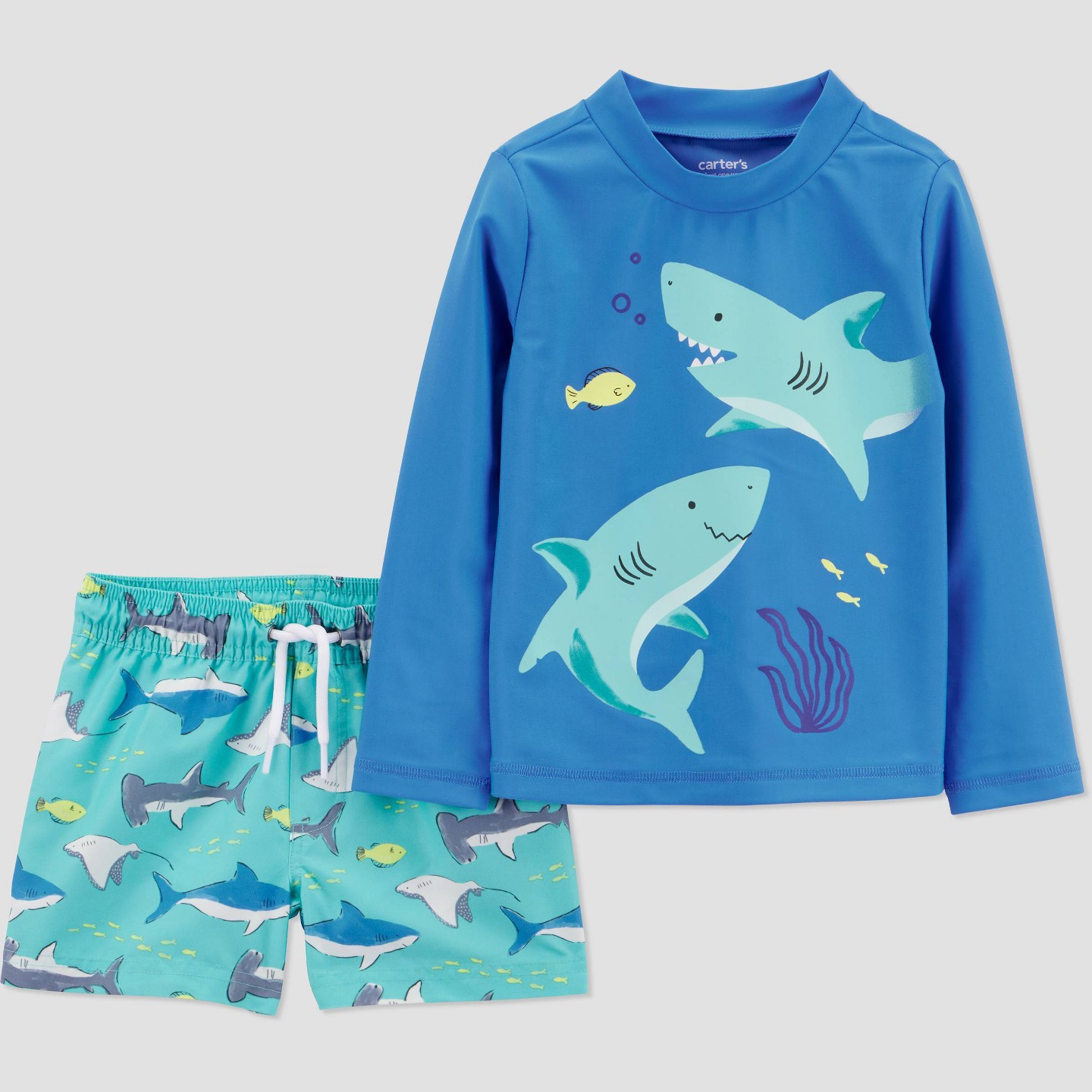 Комплект для плавания Shark для детей — Carter's Just One You, цвет: Синий — фото 1