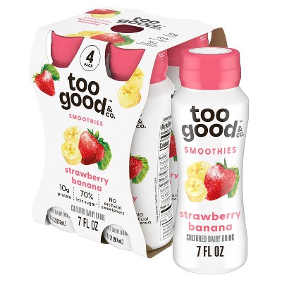 Too Good  & Co. Strawberry & Banana Smoothie - 4pk/7 fl oz