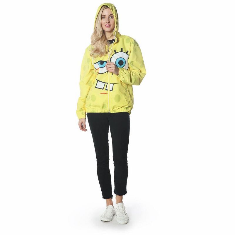 Members Only - Women's Spongebob Windbreaker Oversized Jacket, 1 of 8